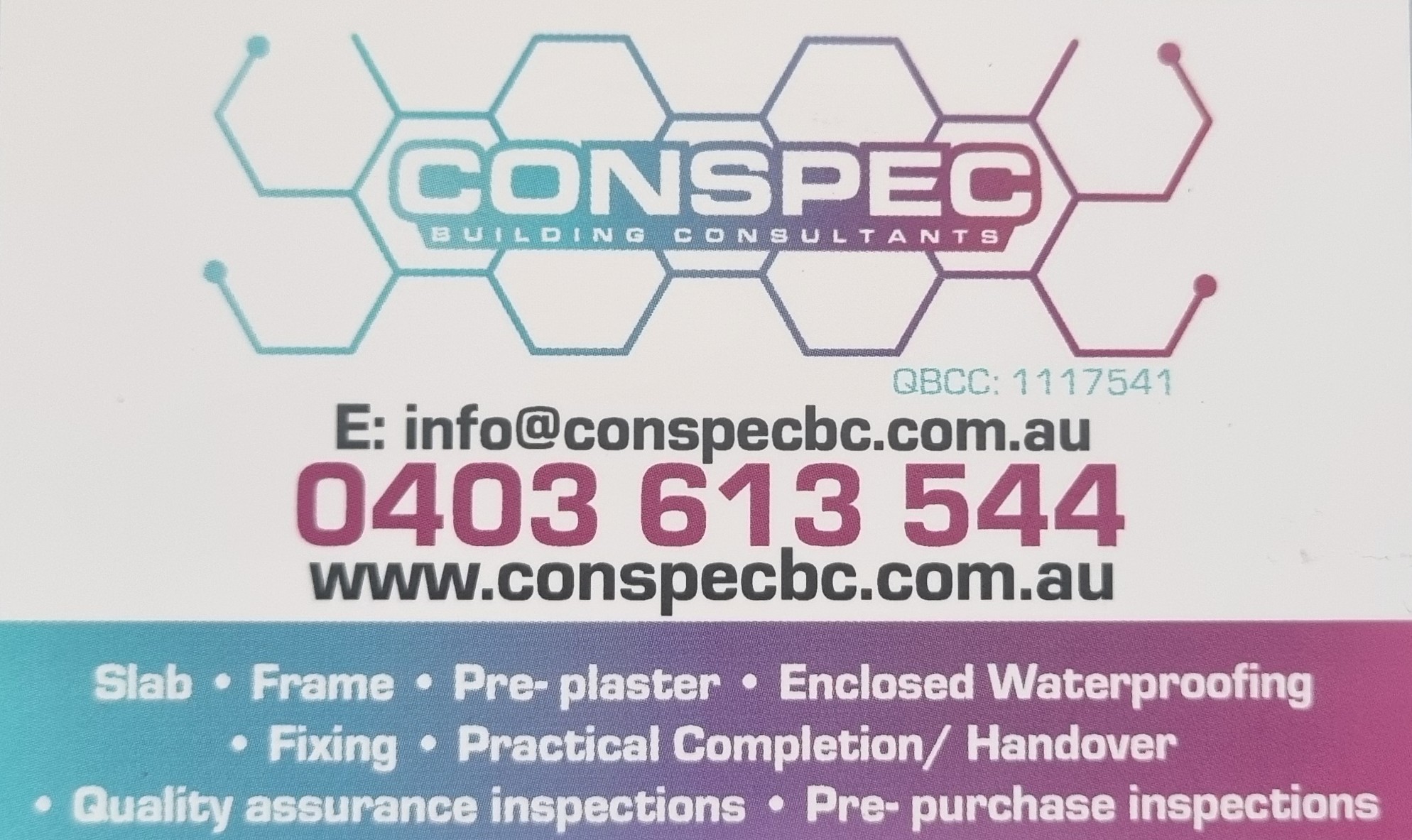 Conspec Building Consultants logo