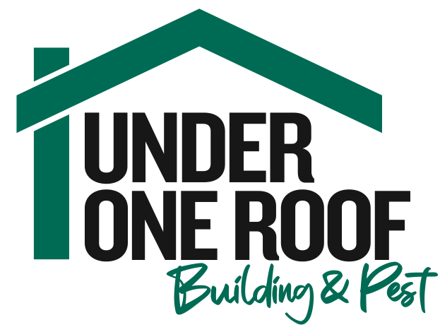 Under one roof building and pest logo